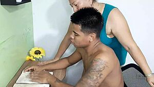 Hot Stepmother Engages in Wild Sex with Stepson