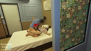 นักศึกษาสาวโดนไอ้ยามหื่นแอบงัดห้องบุกมาเย็ดคาหอพัก โดนแตกในเยิ้มๆ