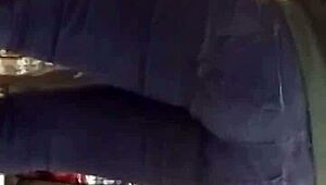 Hidden candid shots of teen's ass