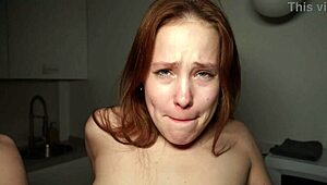 hardcore shagging in the kitchen with roommate