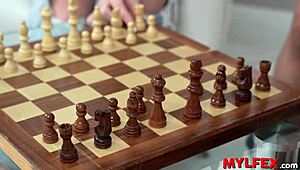 mylfex chess master licking mom and step-daughter pussies