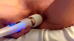 richelle rose masturbates with huge wand and cums multiple times in 4k close up