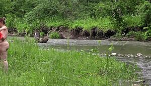 big ass milfs dive into outdoor lesbian action. someone’s totally spying on them!