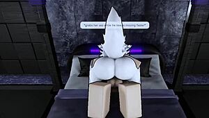 Pounding Hot Furry Roblox Slut With Monster Cock In Rough Bent Over Cowgirl Riding!