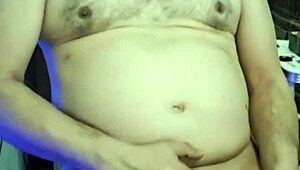 Ezsosa Update 34: Curvy Exhibitionist Flashes Fat Cock in Bedroom