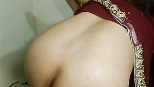 Sword in dhoti to anal fuck muslim sister-in-law's big ass bhabhi on chair