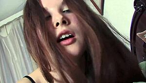 Barely Legal Step Sister Tries First Deepthroat and Anal