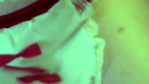 naughty wench pegs her man hard and gets a huge cumshot!