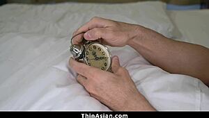 Scientist freezes time to bang his hot Asian friend