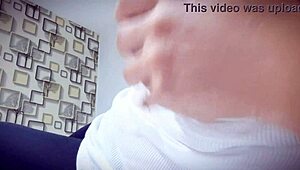 Big natural tits Latina burns with desire to play and tease