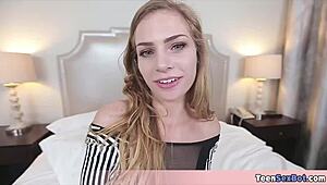 Extra Small Blonde Shows Perfect Body Then Gets POV Fuck