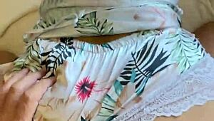 Yo, this 18yo skinny blonde rides me hard after morning blowjob! Pajama POV is wild! 😜