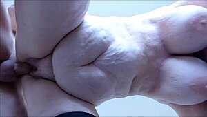 Mature amateur BBW with huge tits gets titty fucked and vaginal penetration