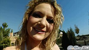 I cum for cover, five facial cumshots make this blonde happy