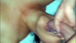 Karina sneaks out for wild sex with two guys while husband stays home. Latina housewife craves action!