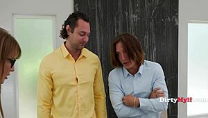 Karen’s got a messy issue with the boss that’s shaking up office sex dynamics