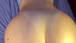 she used my dick to fuck herself with her young ass bent over