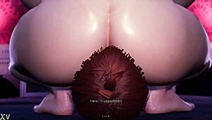 alice under the witch, face sitting with cumshot and farting?