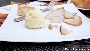 Army Boy Meets Busty Step Daughter for First Time