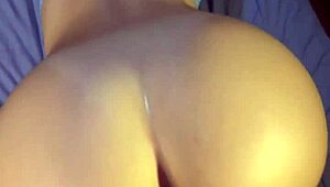 she used my dick to fuck herself with her young ass bent over