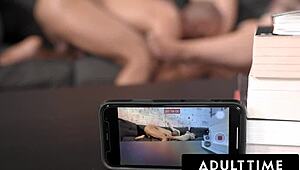 Adult Time - Big Tit PAWG Payton Preslee Rides Swingers Cock in Reverse Cowgirl with Bouncing Ebony Tits