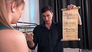 Sabrisse、Zazie和Tiffany分享蒸腾女同早餐三人行在感官匈牙利风格。