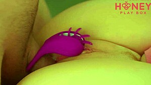 Extreme closeup pussy fucked hard with cock ring!