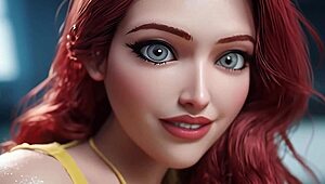 Wow! Redhead with Huge Tits Fucks You and Begs for Creampie in Yellow Dress