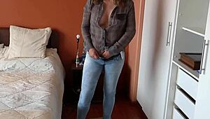 Mommy Makes Husband's Friend Cock Hard In Cuckold