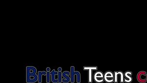 Blonde 18 year old college student teases pussy in uniform