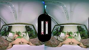 dani jensen as poison ivy gets fucked doggystyle in vrcosplayx reality scene.