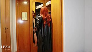 I felt exposed and daring leaving my hotel room naked outdoors in public