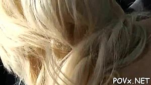 shaved pussy pounded by cock!