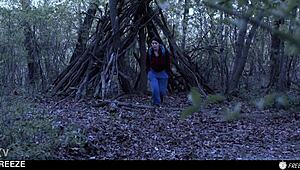 valentina nappi hikes and gets freeze fucked by native guy, all natural italian babe under mind control