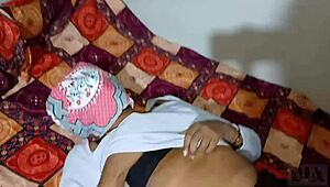 Horny Indian Stepsister Asks to Be Milked and Fucked in Her Hairy Pussy