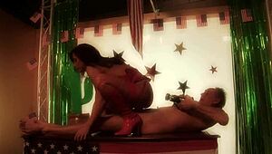 Happy 4th Of July Featuring Big Boobed Pornstars Carly Parker And Lezley Zen In Bisexual Lesbian Action