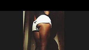 Busty milf gives blowjob and strips in interracial gay scene