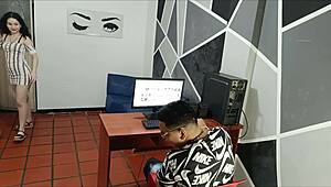 i bang the maid in the office, turns out she’s my best friend’s stepsister