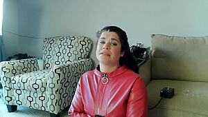 Wife's Head on Fucking Machine for BJ