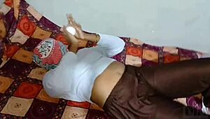 Horny Indian Stepsister Asks to Be Milked and Fucked in Her Hairy Pussy