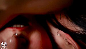 It turned into rough blowjob with petite 18+ oiled redhead