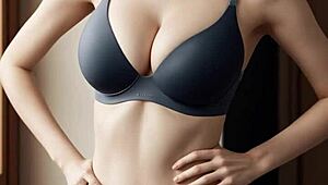 Ai-generated models pose in lingerie and underwear catalog