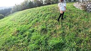 Babe Walks in Woods for Strangers