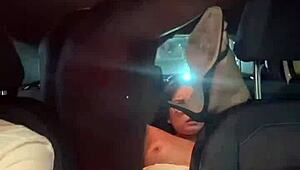 Asian beauty rides Uber driver while fiancé drives to BBC