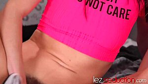 Stepmom Cherie Deville Rubs Judy Jolie Pussy