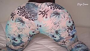 Eliza Evans strips for monster cock fucking