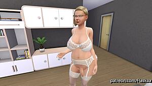 Futanari family members engage in hardcore sex