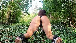 i walk naked in nature, meeting a sneaky stalker