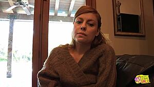 redhead lesbian bimbo craves her tight pussy licked