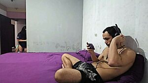 my husband cucks me for game, so i fuck his best friend in front 😏